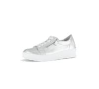 Gabor Sneaker 63.334 Damen – rutschfeste TR-Sohle, Wechselfußbett – Silber 41 EU
