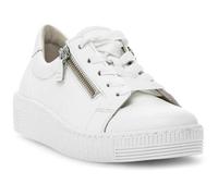 Gabor Sportliche Schnürschuhe für Damen, weiß, Größe 40 ½ EU / 7 UK