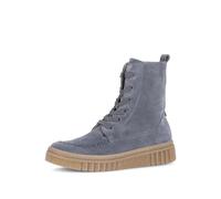 Schnürstiefelette GABOR "Schnürstiefelette", Damen, Gr. 37,5, grau (blau), Schuhe Schnürstiefelette (36807215-37,5) blau