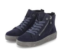 Gabor Schnürstiefeletten - Gr. 40 - Blau - Rauleder