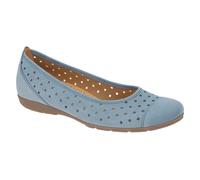 Gabor Schuhe Ballerina jeans blau gelocht 64.169.10 - Größe 37,5