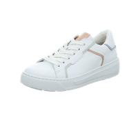 Gabor Damen Low-Top Sneaker, Frauen Halbschuhe,Best Fitting,schnürschuhe,schnürer,Business,Freizeit,straßenschuhe,Weiss/Pastell,37 EU / 4 UK