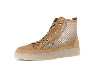 Gabor Schuhe Mid Sneakers braun sattel Netz 83.141.48 für Damen, braun, Größe 40 ½ EU / 7 UK