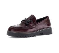 Gabor Schuhe Mokassin Slipper dunkelrot Lack 72.452.88 für Damen, rot, Größe 41 EU / 7,5 UK
