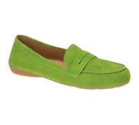 Gabor Leder-Mokassins "Gabor" in Limette - Größe 38,5 | Damen Schuhe Halbschuhe