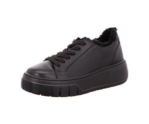 Gabor Schuhe Plateau Fell Sneakers schwarz Nappa 73.221.27 für Damen, schwarz, Größe 40 ½ EU / 7 UK
