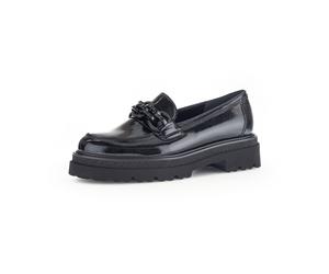 Gabor Schuhe Plateau Slipper schwarz Lack 55.242.97 für Damen, schwarz, Größe 39 EU / 6 UK