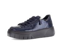 Gabor Schuhe Plateau Sneakers blau Lack 73.220.96 für Damen, blau, Größe 40 EU / 6,5 UK