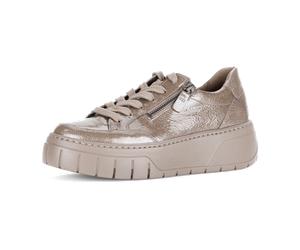 Gabor Schuhe Plateau Sneakers braun taupe Lack 73.220.94 für Damen, beige, Größe 37 EU / 4 UK