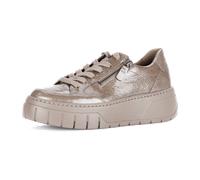 Gabor Schuhe Plateau Sneakers braun taupe Lack 73.220.94 - Größe 42