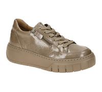 Gabor Schuhe Plateau Sneakers braun taupe Lack 73.220.94 - Größe 41