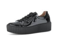 Gabor Schuhe Plateau Sneakers schwarz Lack 73.200.97 für Damen, schwarz, Größe 43 EU / 9 UK