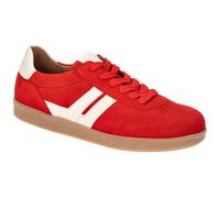 Gabor Schuhe Retro-Sneakers rot weiß Velour 63.300.15 - Größe 40