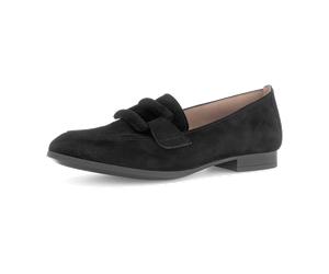 Gabor Schuhe Slipper schwarz Loafer Velour 75.273.17 für Damen, schwarz, Größe 38 EU / 5 UK