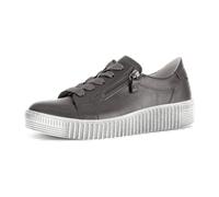 Gabor Schuhe Sneakers dunkelgrau metallic matt 73.334.69 für Damen, grau, Größe 38 ½ EU / 5,5 UK