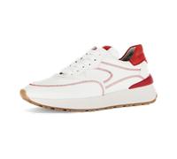 Gabor Schuhe Sneakers offwhite weiß rot Ziernaht 63.491.25 für Damen, weiß, Größe 40 ½ EU / 7 UK