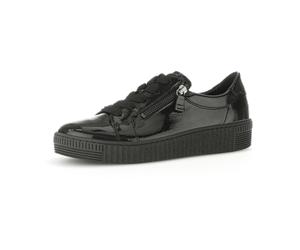 Gabor Schuhe Sneakers schwarz Lack 73.334.97 für Damen, schwarz, Größe 38 EU / 5 UK