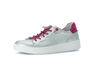 Gabor Schuhe Sneakers silber metallic 63.342.61 für Damen, silber, Größe 37 EU / 4 UK