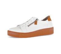 Gabor Schuhe weiß orange Damen Sneakers 63.334.23 für Damen, weiß, Größe 38 ½ EU / 5,5 UK