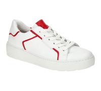 Gabor Schuhe weiß rot Nappa Sneakers 63.210.25 - Größe 39