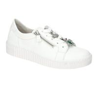 Gabor Damen Low-Top Sneaker, Frauen Halbschuhe,Best Fitting,schnürschuhe,schnürer,Ugly Sneaker,Chunky Sneaker,Weiss (Silber),42 EU / 8 UK