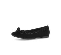 Ballerina GABOR "Gabor Ballerinas Veloursleder", Damen, Gr. 38, schwarz, Veloursleder, Schuhe Ballerina (89549632-38) schwarz