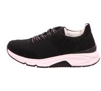 GABOR Rollingsoft Damen Sneaker schwarz/Mesh Dremvelours Lack | Schwarz