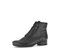 Schnürstiefeletten Glattleder schwarz schwarz, 37.5 EU | 4.5 UK