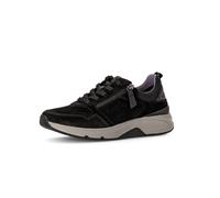 Gabor Damen Low-Top Sneaker, Frauen Halbschuhe,schnürschuhe,schnürer,Freizeit,straßenschuhe,Strassenschuhe,Sportschuhe,schwarz,37.5 EU / 4.5 UK