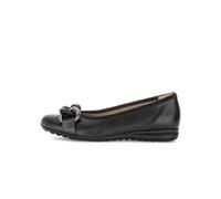 Ballerina GABOR "Sportliche Ballerina Glattleder", Damen, Gr. 38, schwarz, Schuhe Ballerina (88390354-38) schwarz