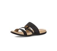 Gabor Pantolette 03.702.87 Damen Keilabsatz, Textil, atmungsaktives Lederfutter, Schwarz 38