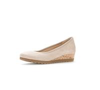 Keilpumps GABOR COMFORT "Gabor Comfort Pumps Leder", Damen, Gr. 40,5, cream, Leder, Schuhe (30423263-40,5) cream