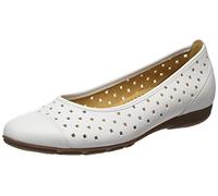 Gabor Shoes Fashion, Damen Geschlossene Ballerinas, Weiß (Weiss 21), 37.5 EU (4.5 Damen UK)