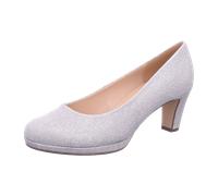Gabor Damen Klassische Pumps, Frauen Absatzschuhe,stöckelschuhe,Businessschuhe,büro,office,elegant,high heels,heels,Silber,42 EU / 8 UK