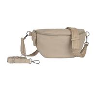 Bauchtasche GABOR "Silena", Damen, Gr. B/H/T: 30cm x 15,5cm x 9,5cm, beige, Polyurethan, clean, gepflegt, geprägtes Muster, unifarben, Taschen, hochwertig gewebte Gurtband und ein filigranes Logo (225