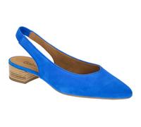 Gabor Sling Pumps blau cobalt Velour 61.520.18 - Größe 35.5