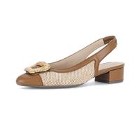 Gabor Sling Pumps braun beige Bast 81.526.48 - Größe 42