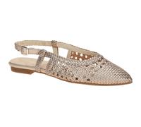 Gabor Sling Pumps grau beige metallic Flecht 81.631.62 - Größe 42