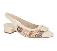 Gabor Damen Slingpumps, Frauen Pumps,Night-Blue,Off-White,offen,Ultra-Light,Visone,Amazon,bequem-e,breite,extra,Multicolour/Panna,40 EU / 6.5 UK