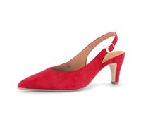 Gabor Sling Pumps rot fire Velour 81.590.15 für Damen, rot, Größe 39 EU / 6 UK