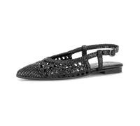 Gabor Sling Pumps schwarz Flecht-Optik 81.631.27 - Größe 38