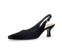 Gabor Slingpumps 81.510.17 Velour Schwarz Damen Größe 35,5