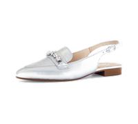 Gabor Sling Pumps silber grau metallic Kristall 61.531.61 für Damen, silber, Größe 37 EU / 4 UK