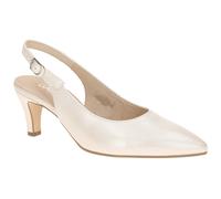 Gabor Sling Pumps weiß offwhite Seidenmatt 81.590.61 - Größe 40