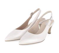 Gabor Slingpumps - Gr. 40,5 - Weiß - Glattleder
