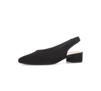 Gabor Damen Slingpumps aus Veloursleder – Schwarz – Größe 38 EU / 5 UK