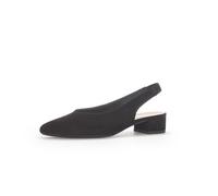 Gabor - Slingpumps Rauleder schwarz schwarz - Gr. - 6 UK