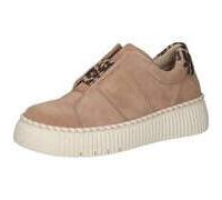 Gabor Plateausneaker 83.242.32 Ziegenveloursleder mit Gummizug Beige Damen Gr. 41