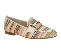 Gabor Slipper Loafer beige bunt ZickZack 85.214.41 - Größe 38