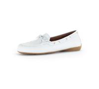 Gabor Slipper Mokassin für Damen, weiß, Größe 38 ½ EU / 5,5 UK